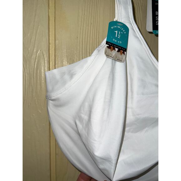 42DDD Bali Bra Minimizer Back Side Smoothing Underwire White Lightly Lined NEW - Picture 8 of 8